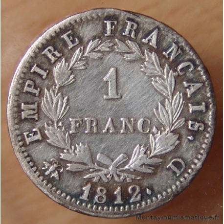 1 Franc Napoléon I 1812 D Lyon