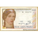 300 Francs 9-2-1939 lettre Q