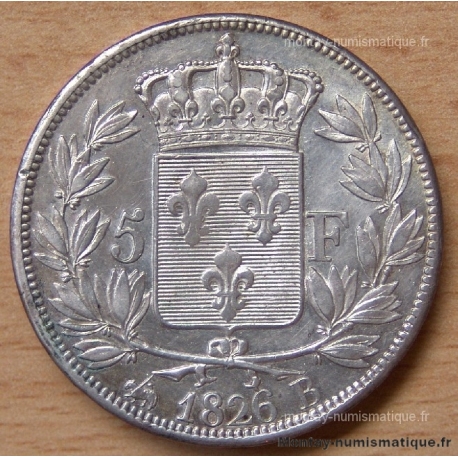 5 Francs Charles X 1826 B