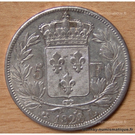5 Francs Charles X 1828 L