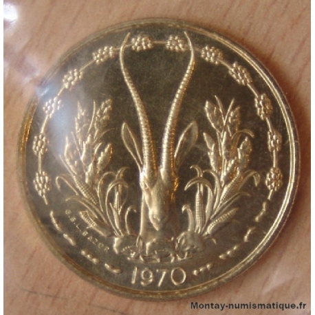 Etats de l'Afrique Centrale 25 francs 1970 Essai