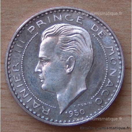 Monaco 20 Francs Rainier III 1950 essai argent