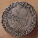 Henri III Demi Franc Col plat 1591 M Toulouse
