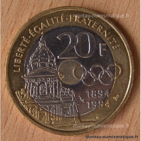 20 Francs Pierre Coubertin 1994 ESSAI