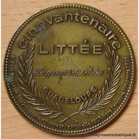 Médaille Guadeloupe Liqueurs des Isles Littée 