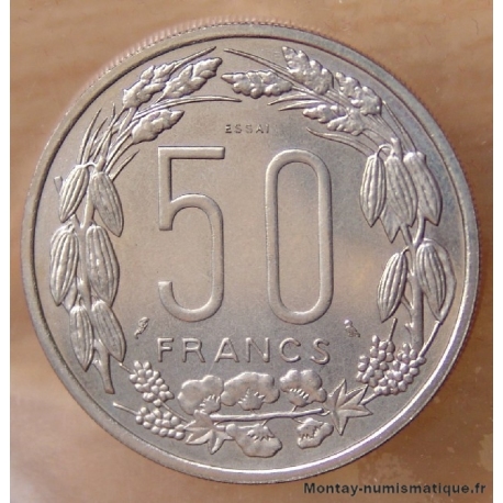 Etats de l'Afrique équatoriale 50 francs 1961 ESSAI 