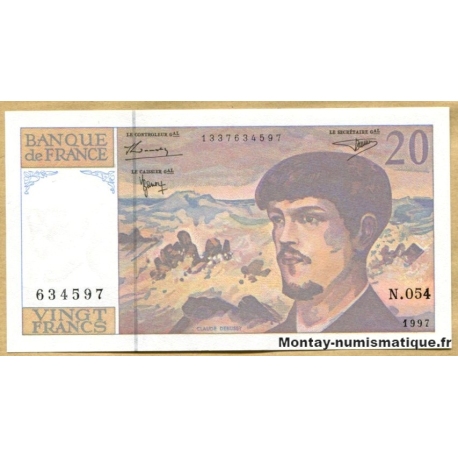 20 Francs Debussy 1997 N.054