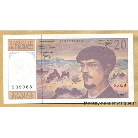 20 Francs Debussy 1997 F.059