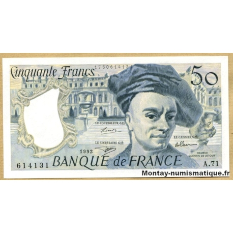 50 Francs Quentin de la Tour 1992 A.71