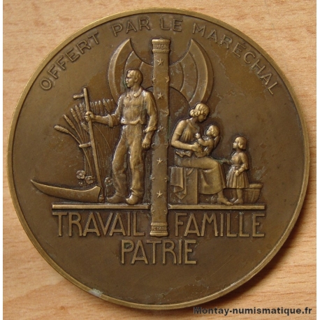 Médaille Philippe Pétain - Etat Français 1941 