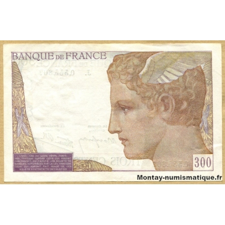 300 Francs 6-10-1938 lettre  J