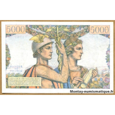 5000 Francs Terre et Mer 2-1-1953 U.129