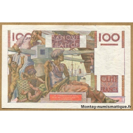 100 Francs Jeune Paysan 27-1-1949 P.292