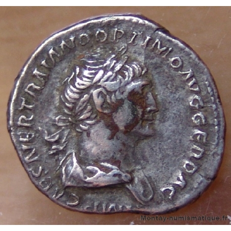 Trajan Denier + 116 Rome - Le Génie du peuple romain 