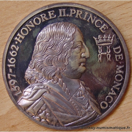 MONACO Médaille Prince Honoré II (1597 - 1662) ND ( 1975).