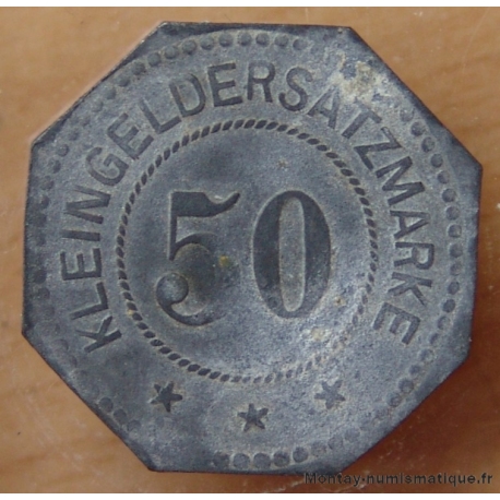 Monnaie Nécessité Alsace - Wissembourg (67) 50 pfennigs 1917