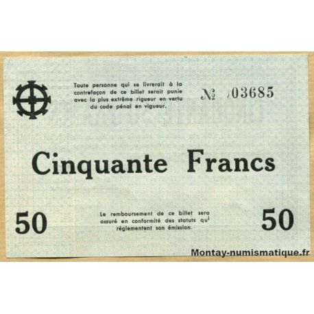 Mulhouse (68) 100 Francs 17 juin 1940 sans série petite signature, sans armoiries.