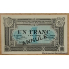 Blois (41) 1 Franc  2 juillet 1918  ANNULE