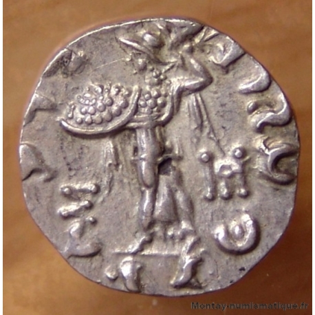 Ménandre I er  Soter - Drachme 160/155 AC -Royaume de Bactriane.