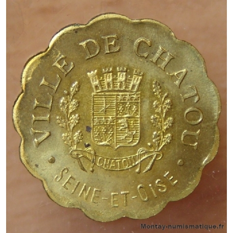 Yvelines (78) 10 Centimes 1918 Ville de Chatou