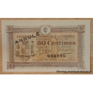 Tarbes (65) 50 centimes  Annulé  7 février 1915