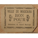 Algérie - Ville de Mascara 5 centimes ND 