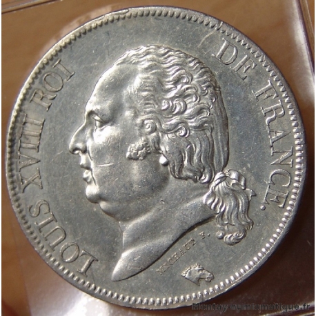 5 Francs Louis XVIII 1822 A Paris