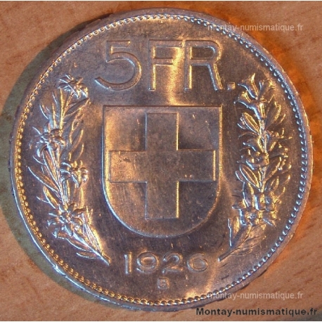 Suisse 5 Francs Berger 1926 Berne