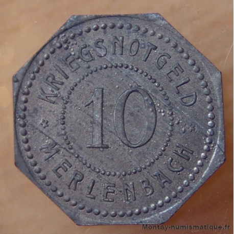 Moselle - Merlebach (57) 10 pfennigs 1917