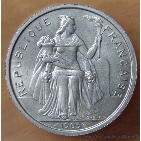 Polynésie Française 5 Francs 1965