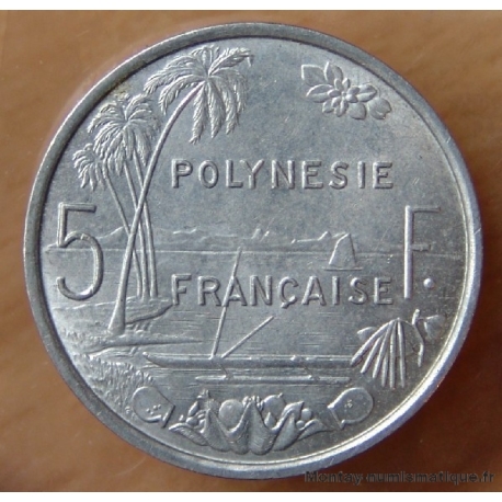 Polynésie Française 5 Francs 1977 I.E.O.M.