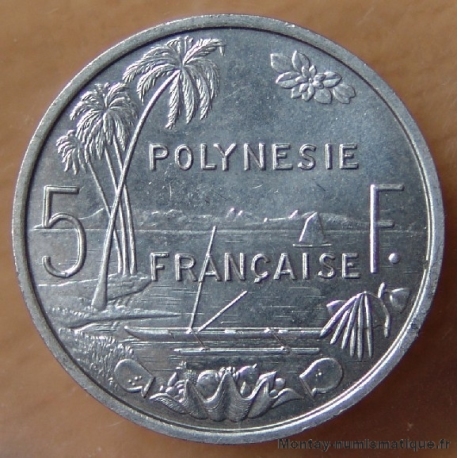 Polynésie Française 5 Francs 1993 I.E.O.M.