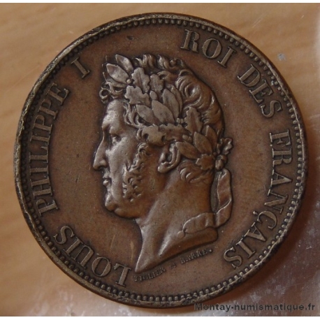 ESSAI module de 1 décime Louis-Philippe I 1839 