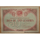 Nantes (44) 50 centimes  remb le 31 décembre 1922 Série O