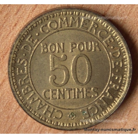 50 Centimes Chambre de Commerce 1920 ESSAI PIEFORT