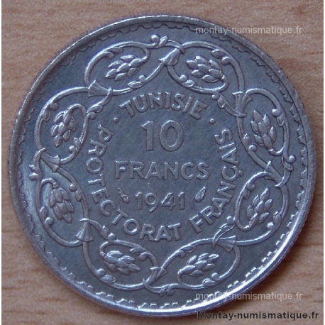 Tunisie 10 Francs 1941 Protectorat Français