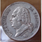 5 Francs Louis XVIII 1824 L Bayonne buste nu