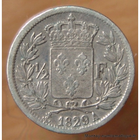 1/2 franc Charles X 1829 A Paris
