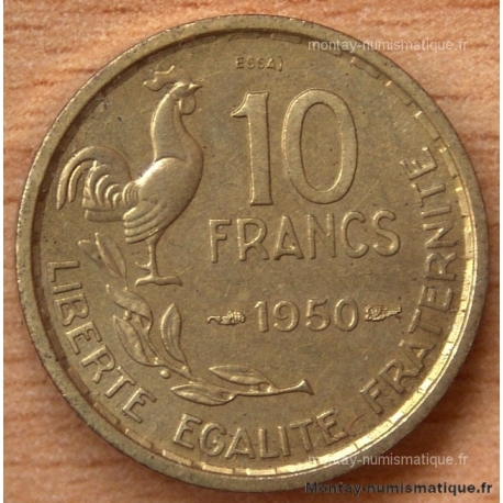 10 Francs G.Guiraud 1950 Essai
