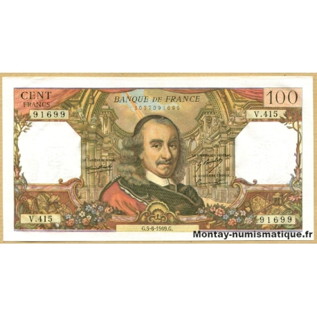 100 Francs Corneille 5-6-1969 V.415