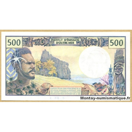 Polynésie - 500 Francs I-E-O-M ( ND- 1992) N.004 