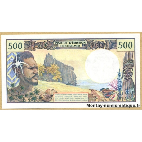 Polynésie - 500 Francs I-E-O-M ( ND- 1992) K.004