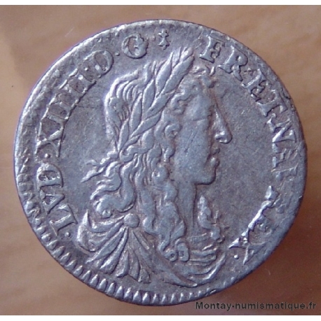 Louis XIV - 1/12 eme Ecu Buste Juvénile 1659 A paris
