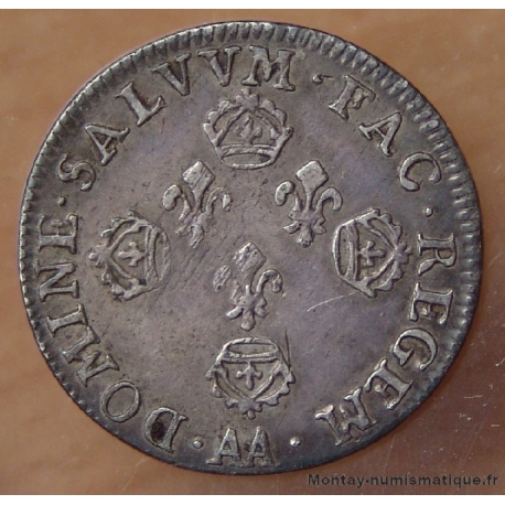 Louis XIV - 10 Sols aux 4 couronnes 1705 AA Metz