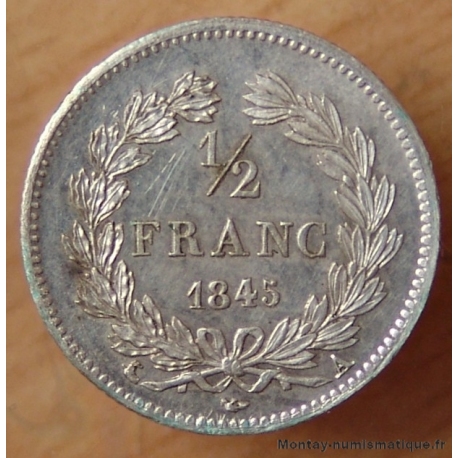 1/2 Franc Louis Philippe 1er 1845 A Paris