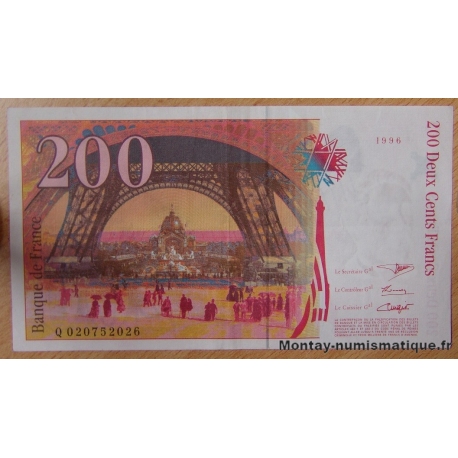 200 Francs Eiffel 1996 Q 020752026