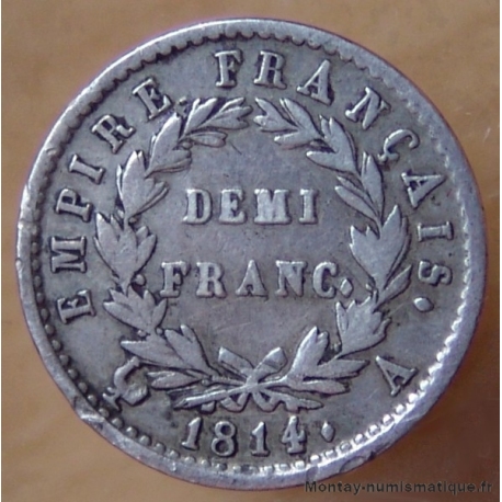 Napoléon Ier Demi-Franc 1814 A Paris 