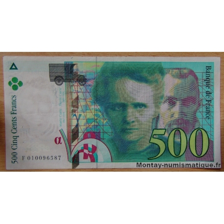 500 Francs Pierre et Marie Curie 1994   F 010096587