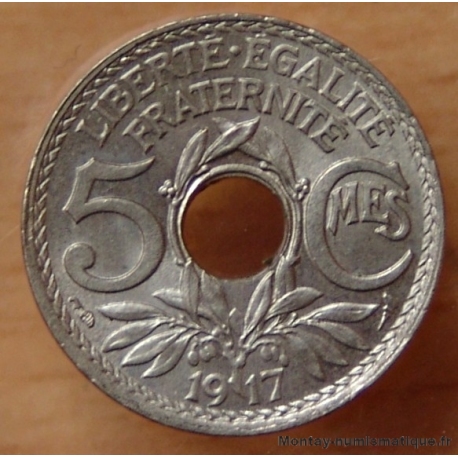 5 Centimes Lindauer 1917 grand module