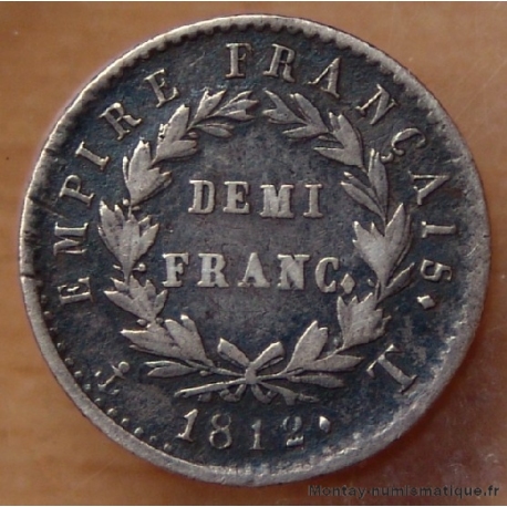 Napoléon Ier Demi-Franc 1812 T Nantes 